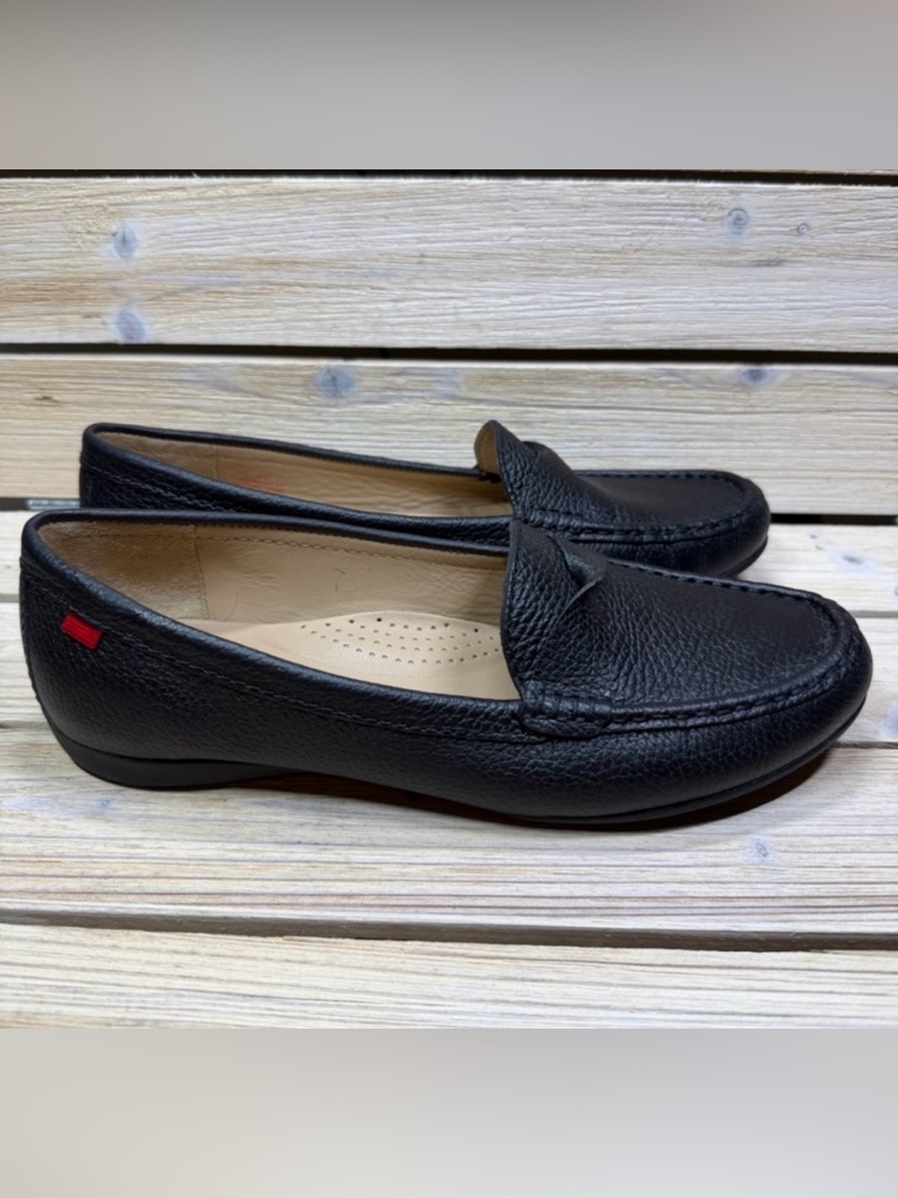 Marc Joseph New York Clermont Street Women’s Size 9 1/2 Pebbled Leather Loafers